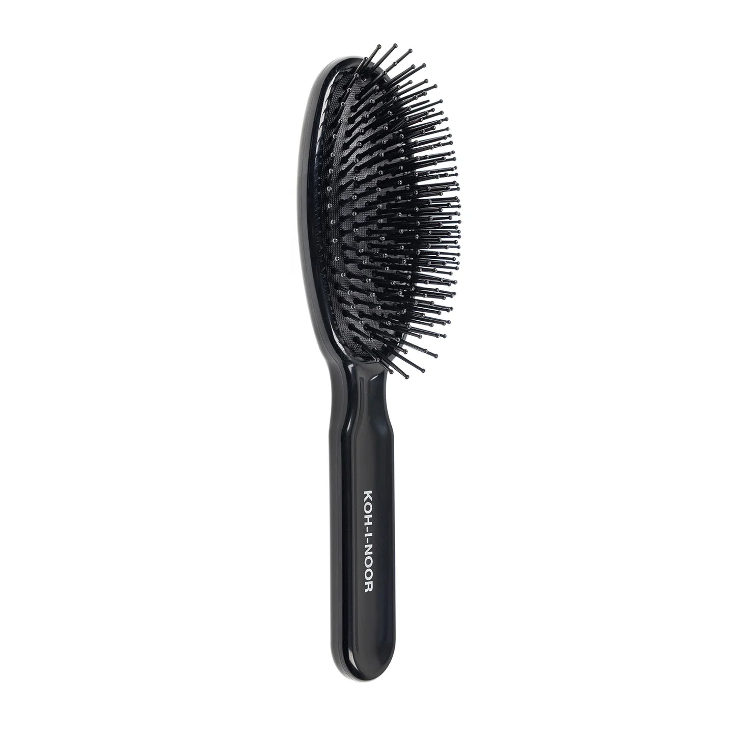 Professional Oval Large Pneumatic Hair Brush With Plastic Pins BLACK