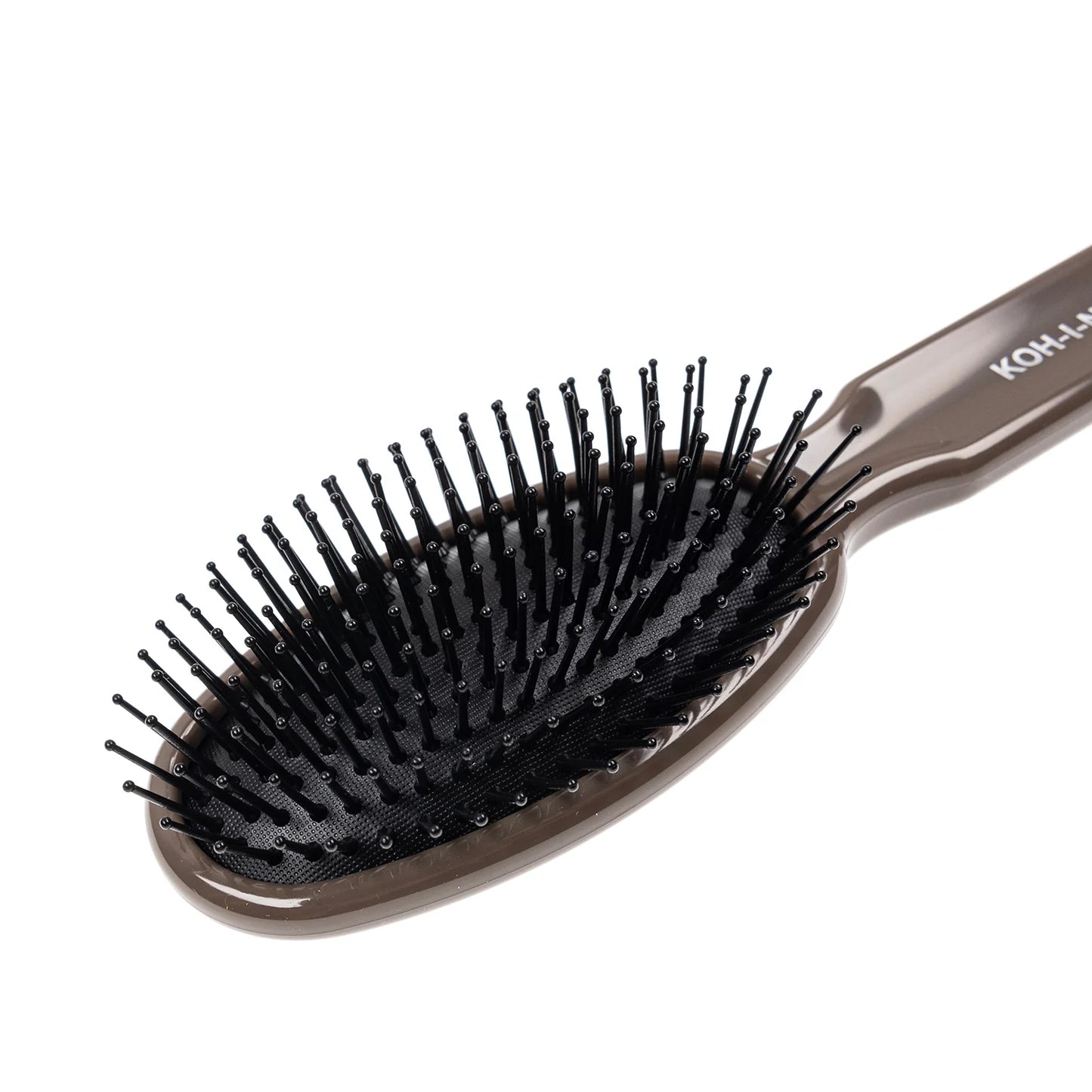 Professional Oval Large Pneumatic Hair Brush With Plastic Pins GREY