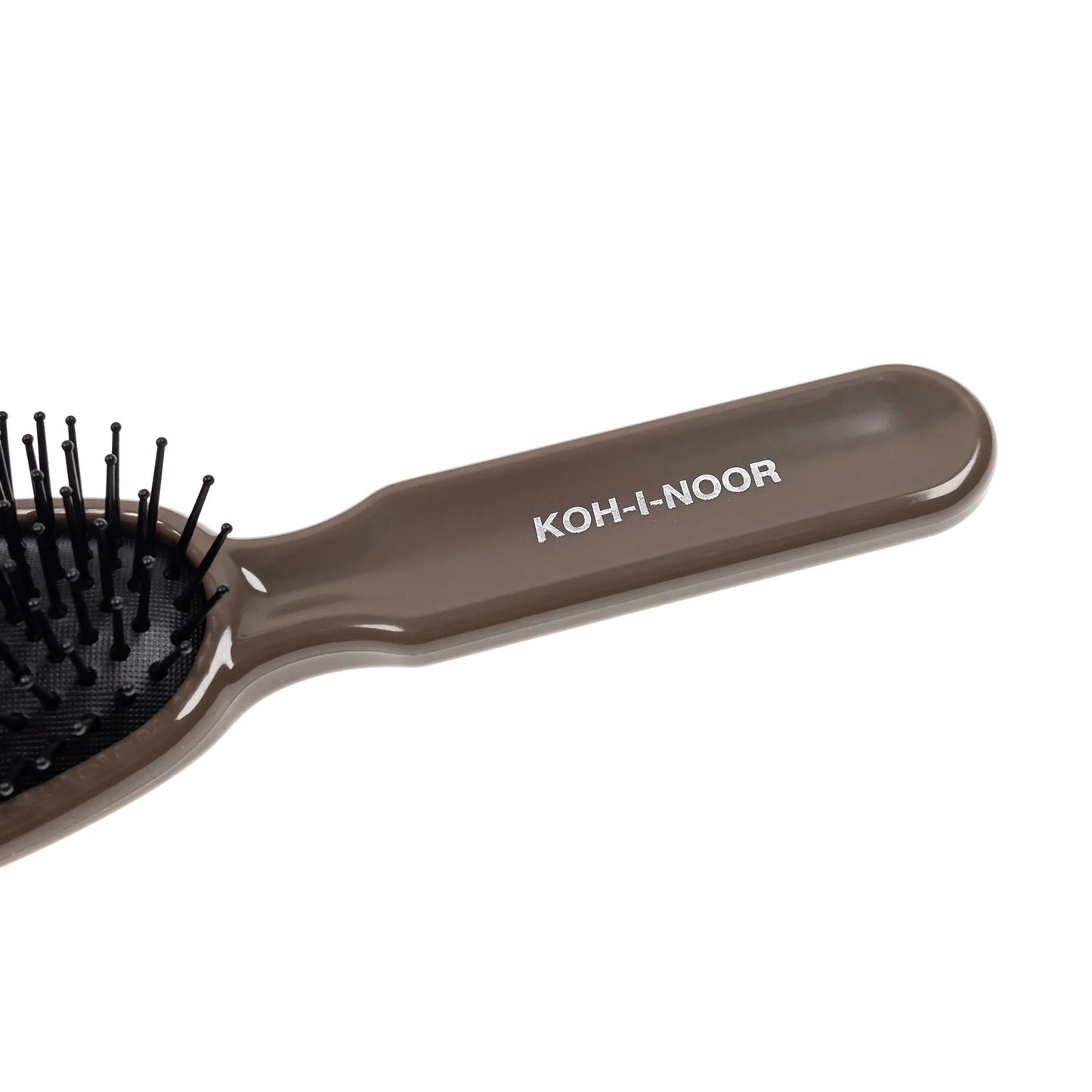 Professional Oval Large Pneumatic Hair Brush With Plastic Pins GREY