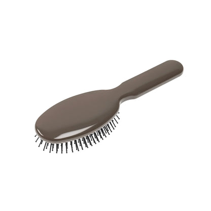 Professional Oval Large Pneumatic Hair Brush With Plastic Pins GREY