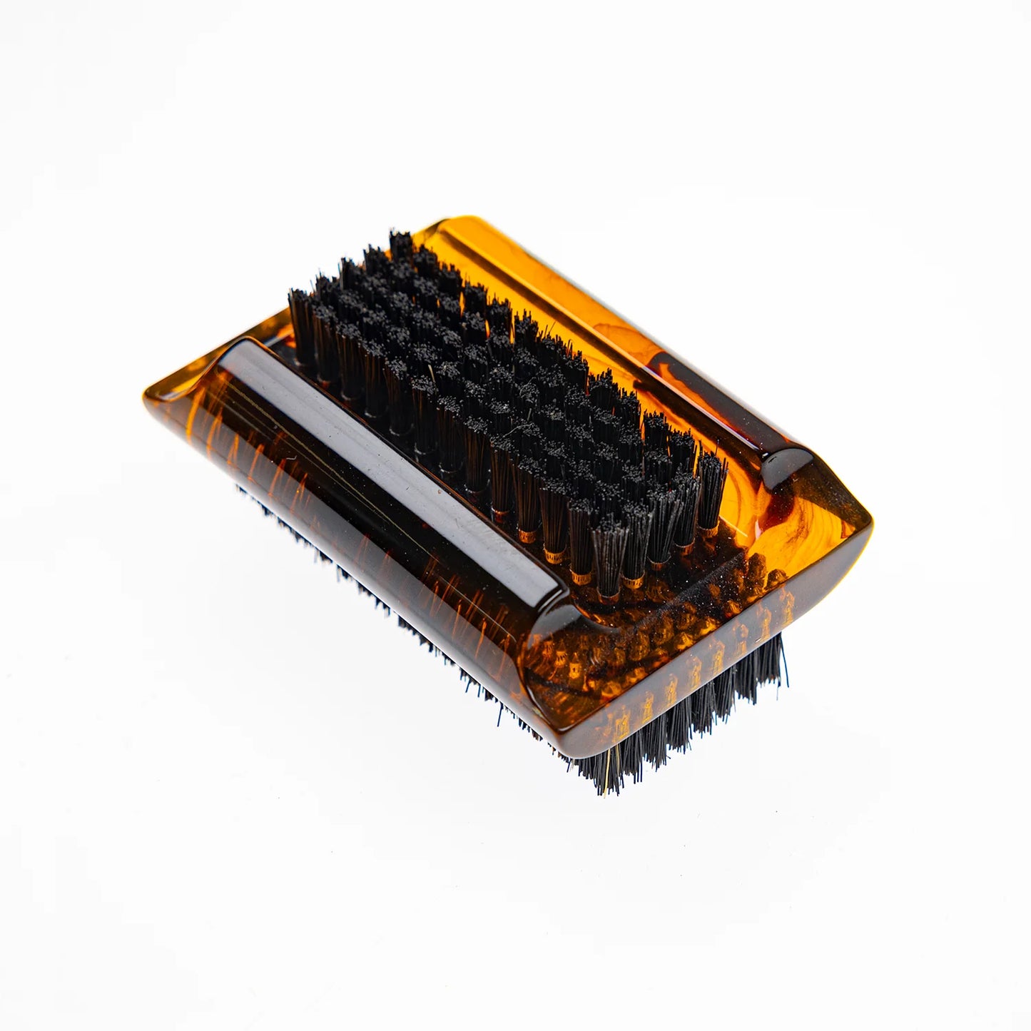 Tortoiseshell Double Nail Brush Boar Bristle