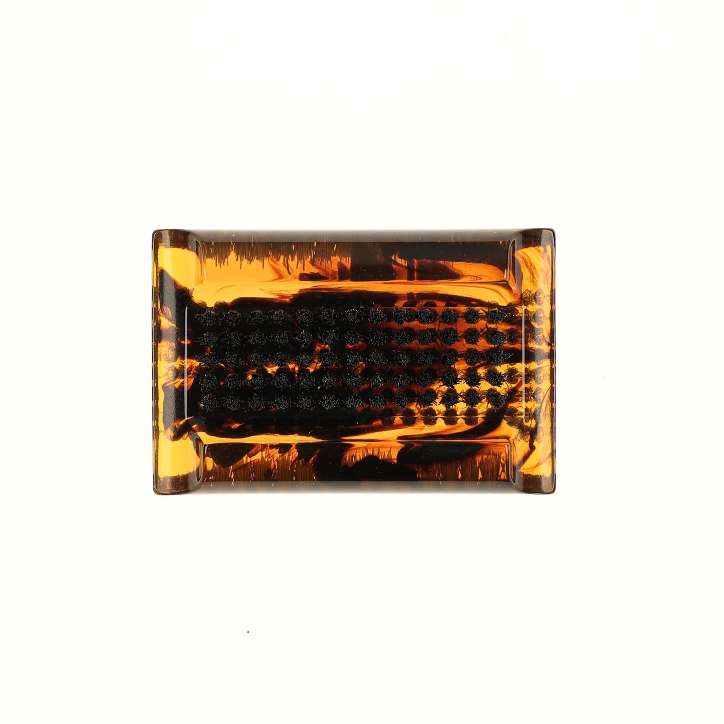Tortoiseshell Double Nail Brush Boar Bristle