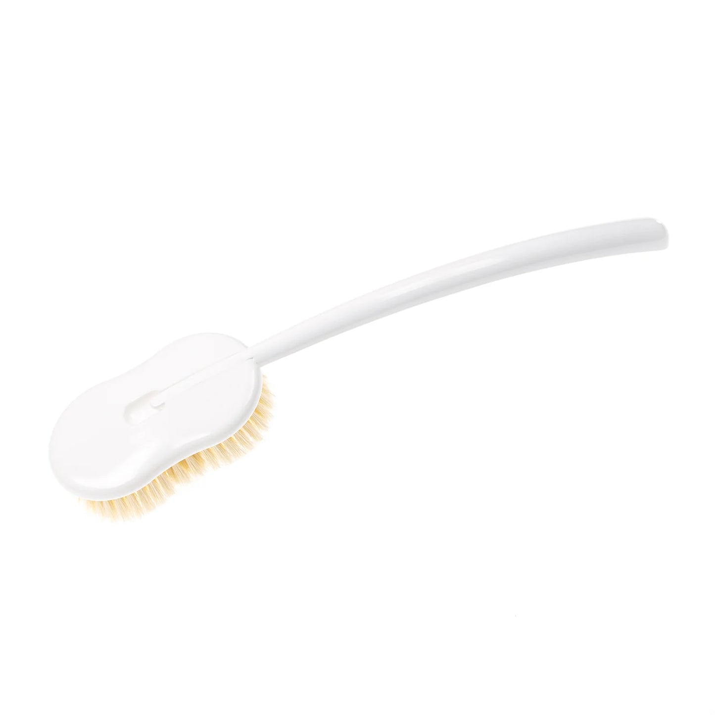 Professional Whitened Bristle Bath Brush Soft Natural WHITE