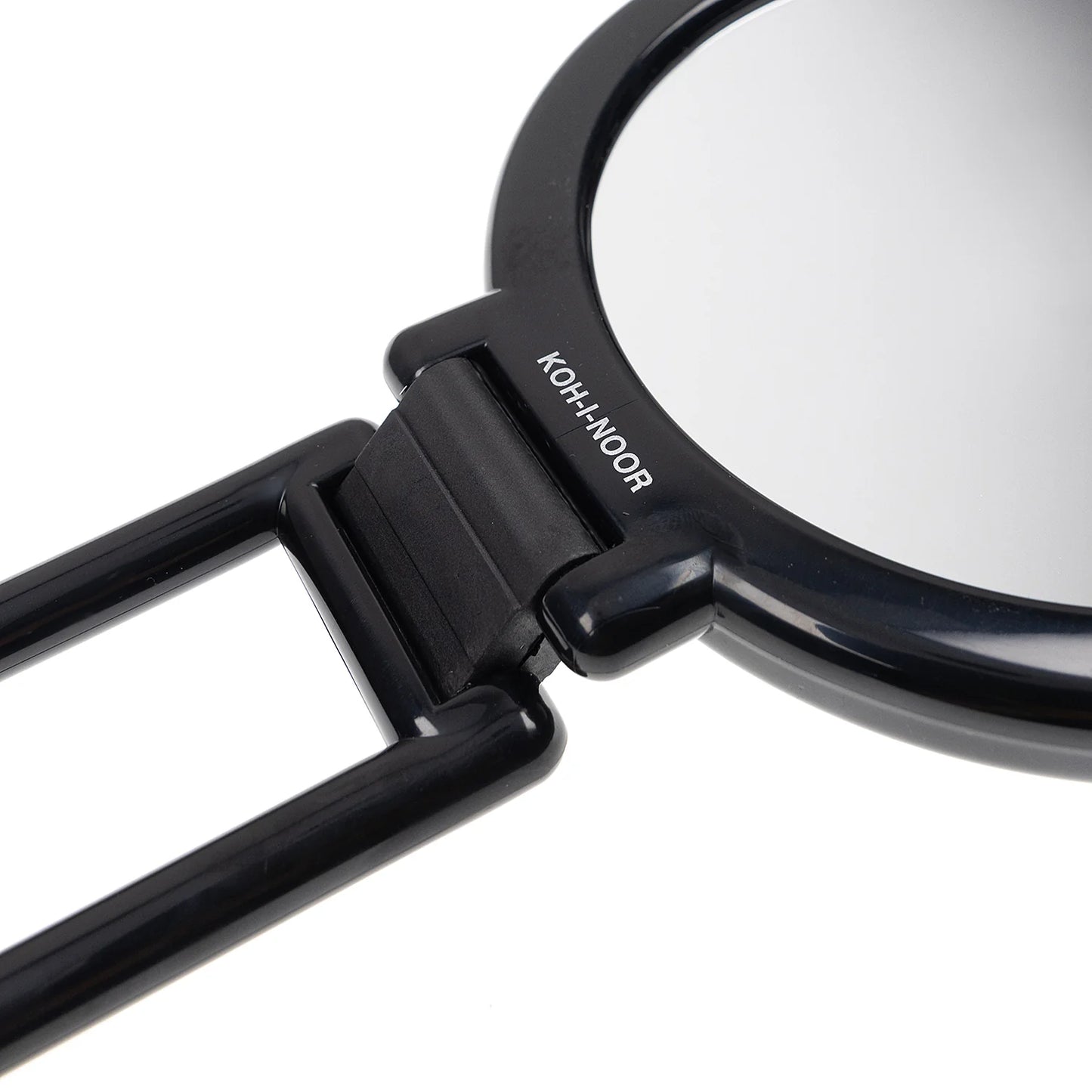 Double-Sided Mirror with Folding Handle x6 Magnification BLACK