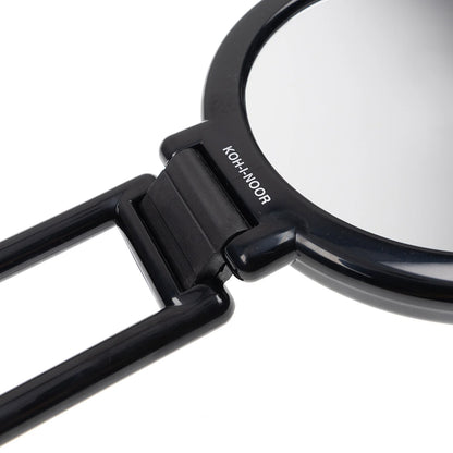 Double-Sided Mirror with Folding Handle x6 Magnification BLACK