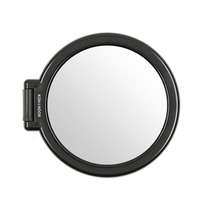 Double-Sided Mirror with Folding Handle x6 Magnification BLACK
