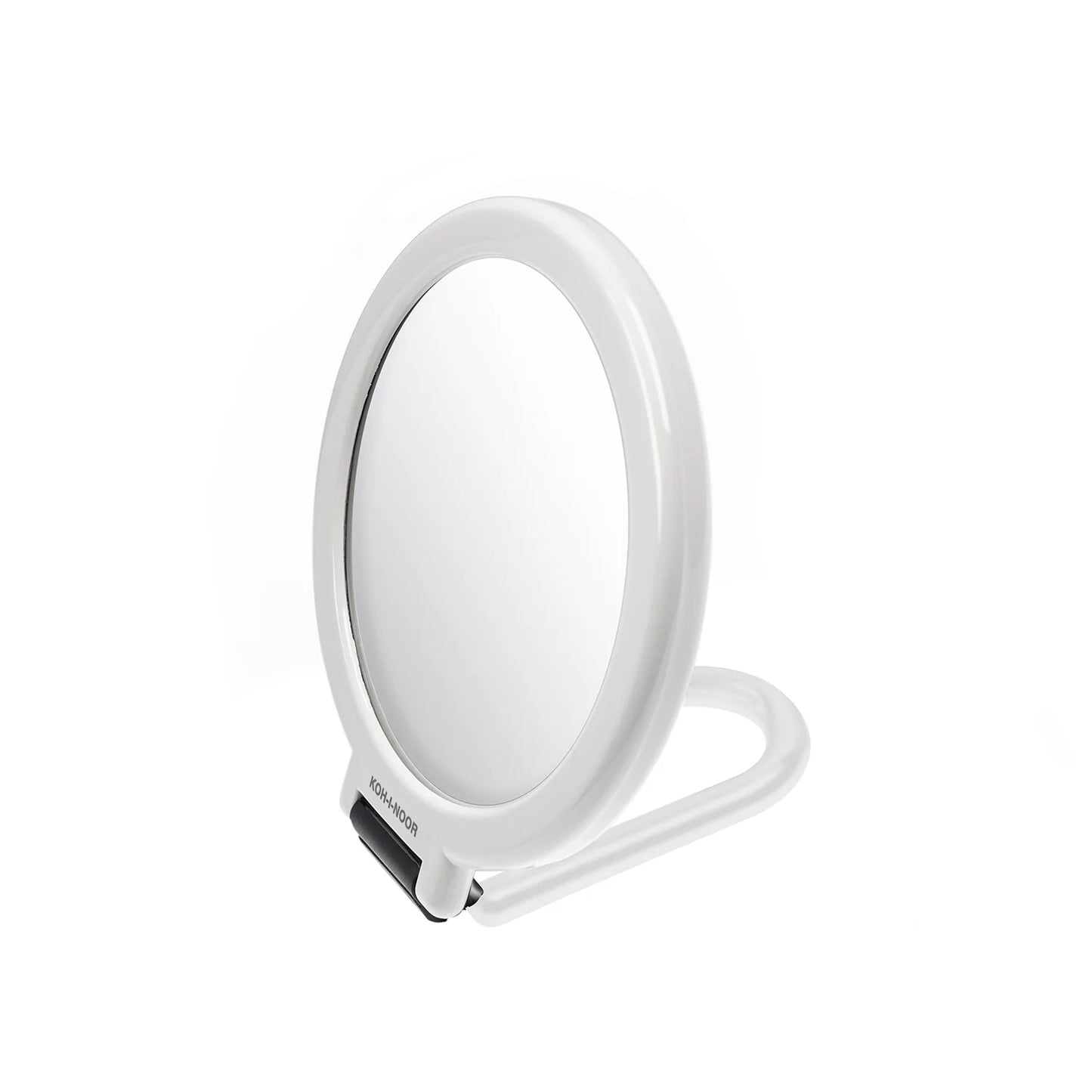 Double-Sided Mirror with Folding Handle x6 Magnification WHITE