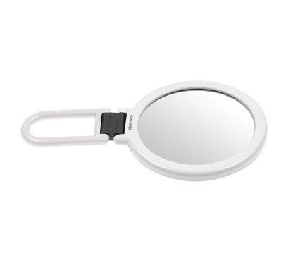 Double-Sided Mirror with Folding Handle x6 Magnification WHITE