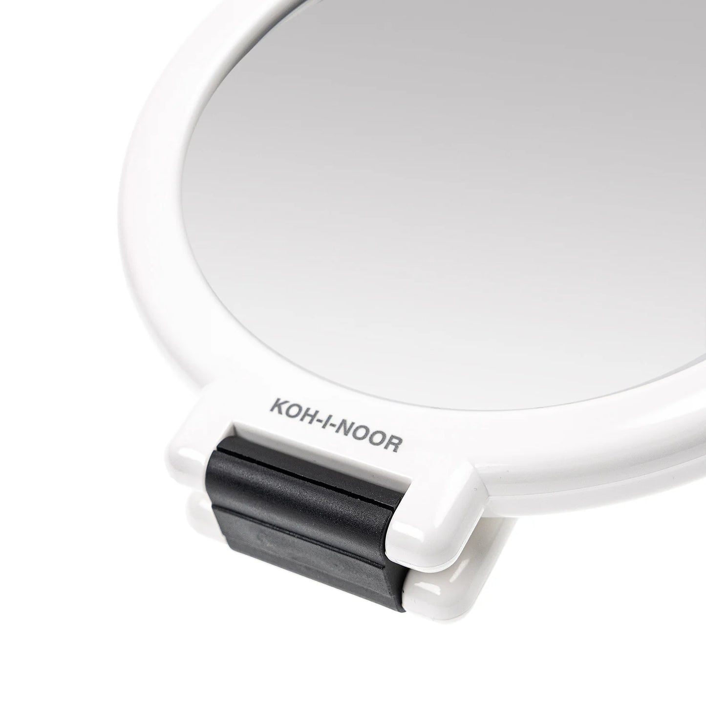 Double-Sided Mirror with Folding Handle x6 Magnification WHITE